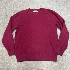 Holderness & Bourne Sweater Mens Medium Ward Red Knit Crewneck Tailored Fit